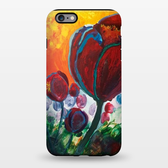 iPhone 6/6s plus StrongFit Blue High Tulips on Fire by ANoelleJay