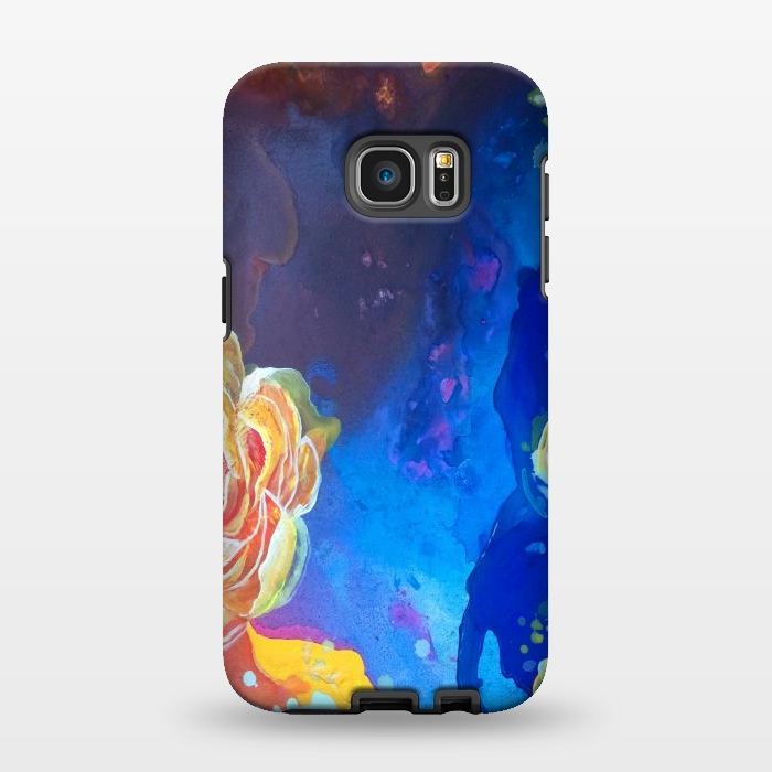 Galaxy S7 EDGE StrongFit Mad Lucy's Golden Roses by ANoelleJay