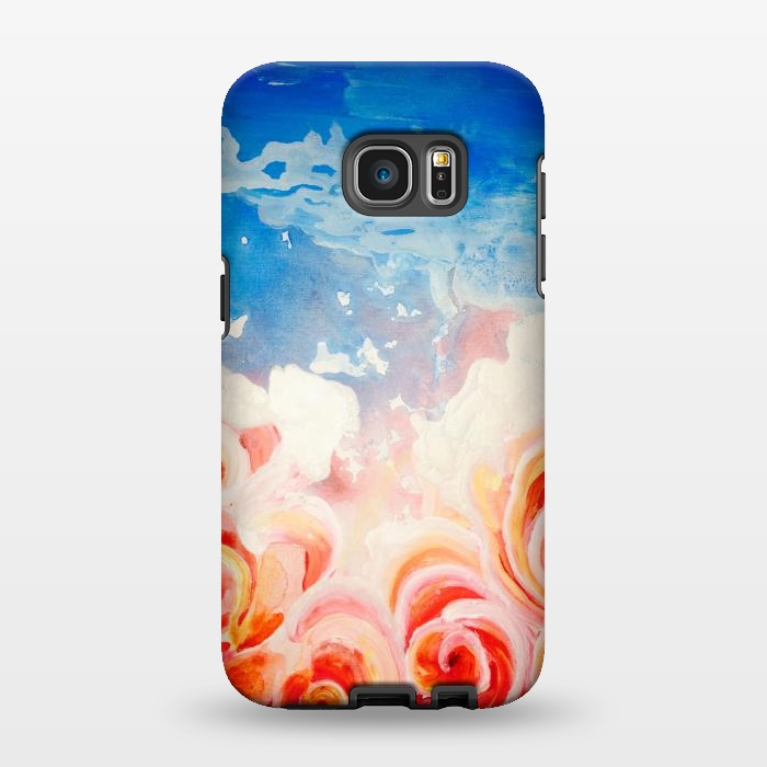 Galaxy S7 EDGE StrongFit Peachy Roses by ANoelleJay