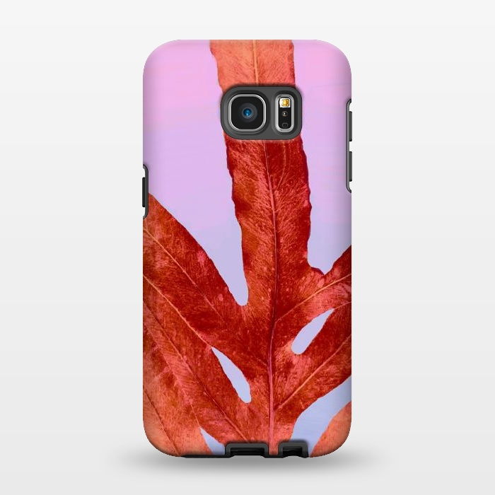 Galaxy S7 EDGE StrongFit Red Fern Pantone by ANoelleJay
