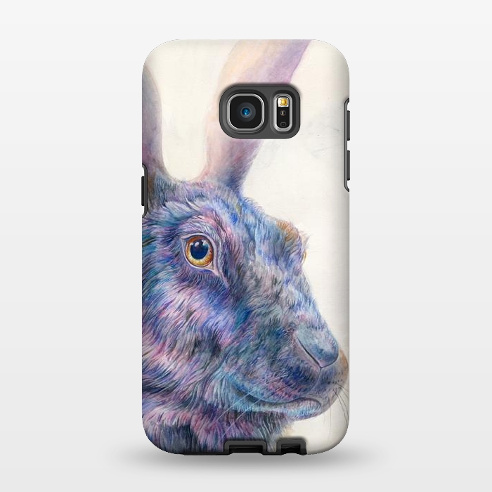 Galaxy S7 EDGE StrongFit Black Rabbit by Brandon Keehner