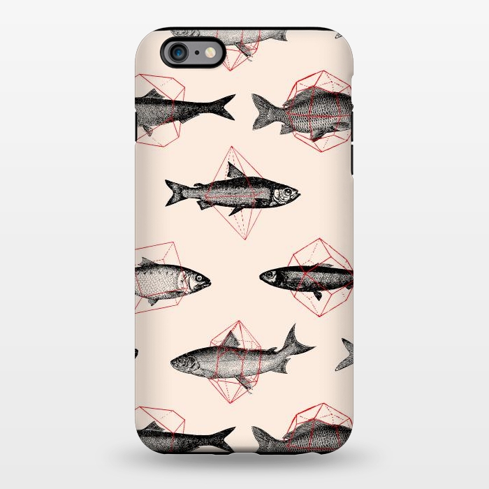 iPhone 6/6s plus StrongFit Fishes in Geometrics I by Florent Bodart