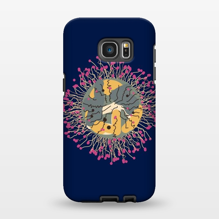 Galaxy S7 EDGE StrongFit Meduse-fleur by Parag K