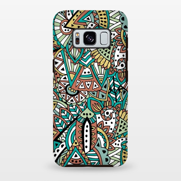 Galaxy S8 plus StrongFit African Botanicals by Pom Graphic Design