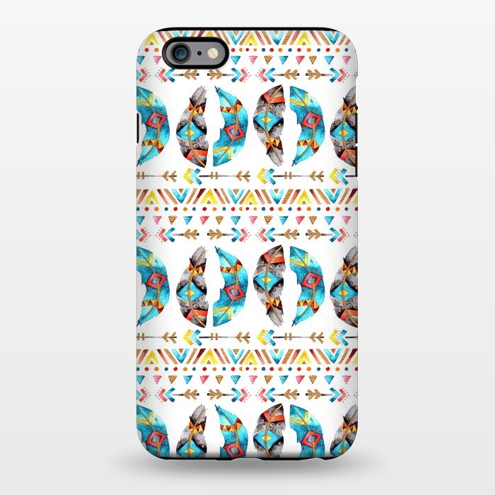 iPhone 6/6s plus StrongFit Feathers and Arrows by Pom Graphic Design
