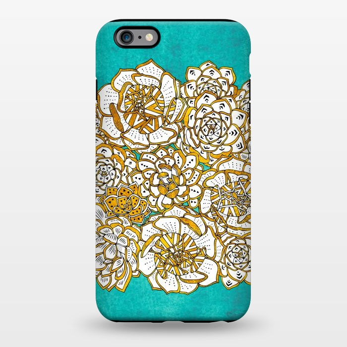 iPhone 6/6s plus StrongFit Bohemian Succulents by Pom Graphic Design