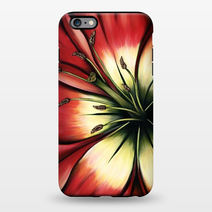iPhone 6/6s plus StrongFit Red Lily Flower by Denise Cassidy Wood
