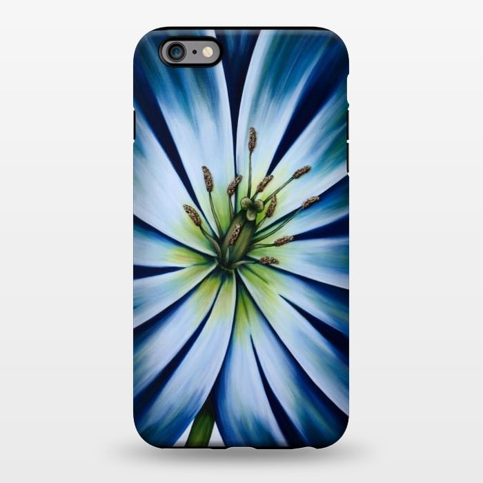 iPhone 6/6s plus StrongFit Blue Tulip Flower by Denise Cassidy Wood