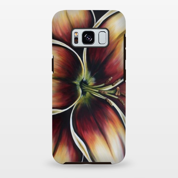 Galaxy S8 plus StrongFit Sunset Lily by Denise Cassidy Wood