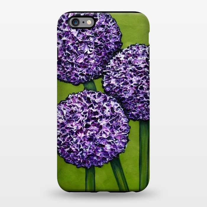 iPhone 6/6s plus StrongFit Purple Allium by Denise Cassidy Wood