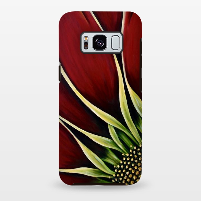 Galaxy S8 plus StrongFit Red Gazania II by Denise Cassidy Wood