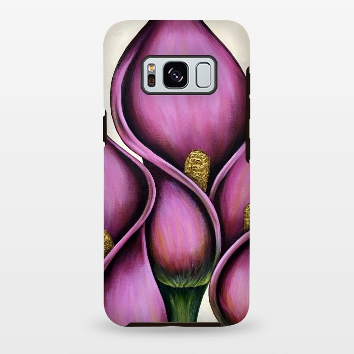Galaxy S8 plus StrongFit New Pink Calla Lilies by Denise Cassidy Wood