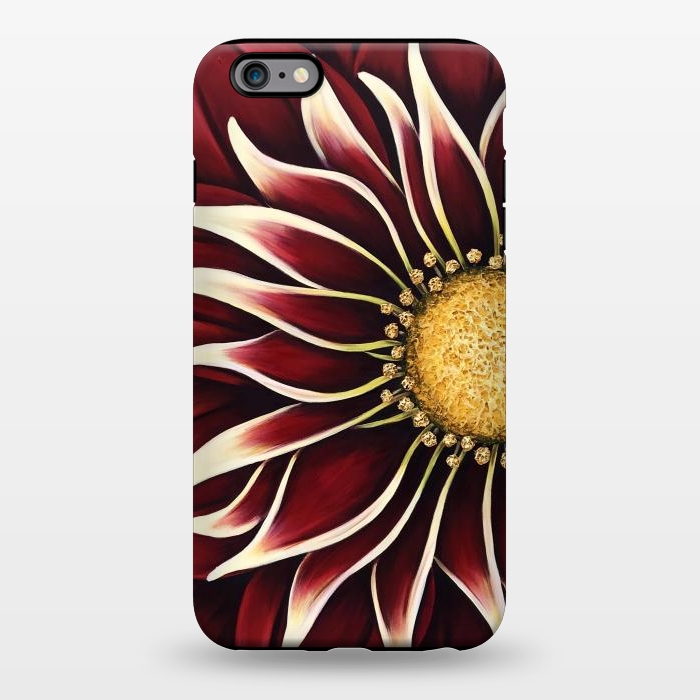 iPhone 6/6s plus StrongFit Crimson Zinnia by Denise Cassidy Wood