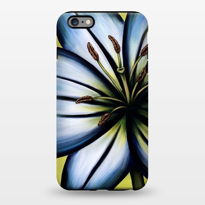iPhone 6/6s plus StrongFit Blue Lily by Denise Cassidy Wood
