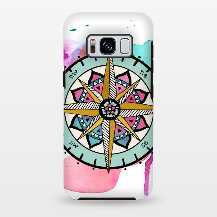 Galaxy S8 plus StrongFit compass by Pom Graphic Design