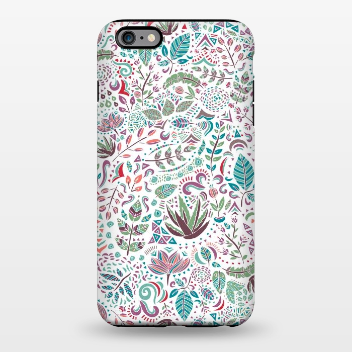iPhone 6/6s plus StrongFit Botanical Doodles by Pom Graphic Design