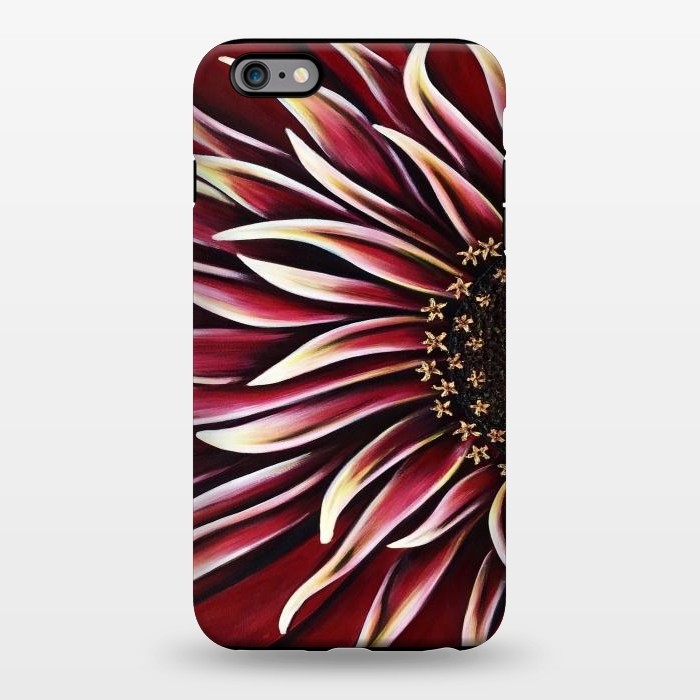 iPhone 6/6s plus StrongFit Wild Red Zinnia by Denise Cassidy Wood