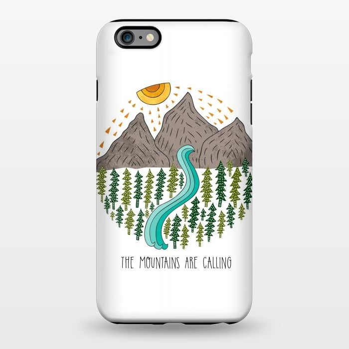 iPhone 6/6s plus StrongFit Mountains Are Calling by Pom Graphic Design