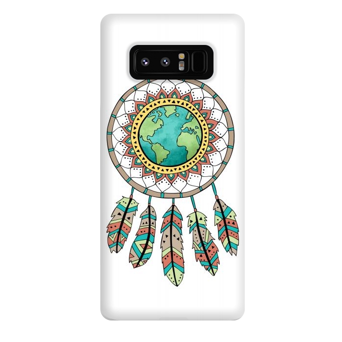 Galaxy Note 8 StrongFit World Dreamcatcher by Pom Graphic Design
