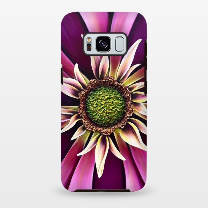 Galaxy S8 plus StrongFit Pink Burst by Denise Cassidy Wood