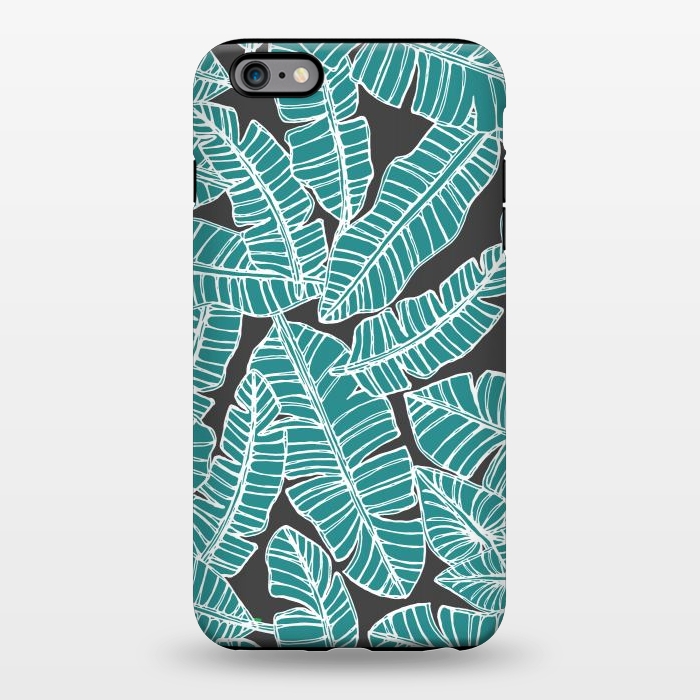 iPhone 6/6s plus StrongFit Tropical Fronds by Pom Graphic Design