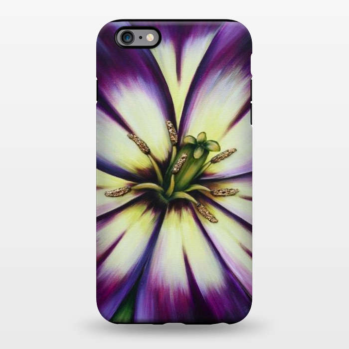 iPhone 6/6s plus StrongFit Plum Tulip by Denise Cassidy Wood