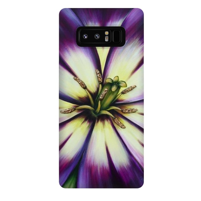 Galaxy Note 8 StrongFit Plum Tulip by Denise Cassidy Wood