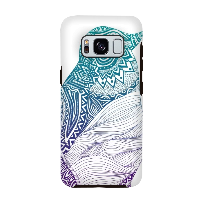 Galaxy S8 StrongFit Duotone penguin by Pom Graphic Design