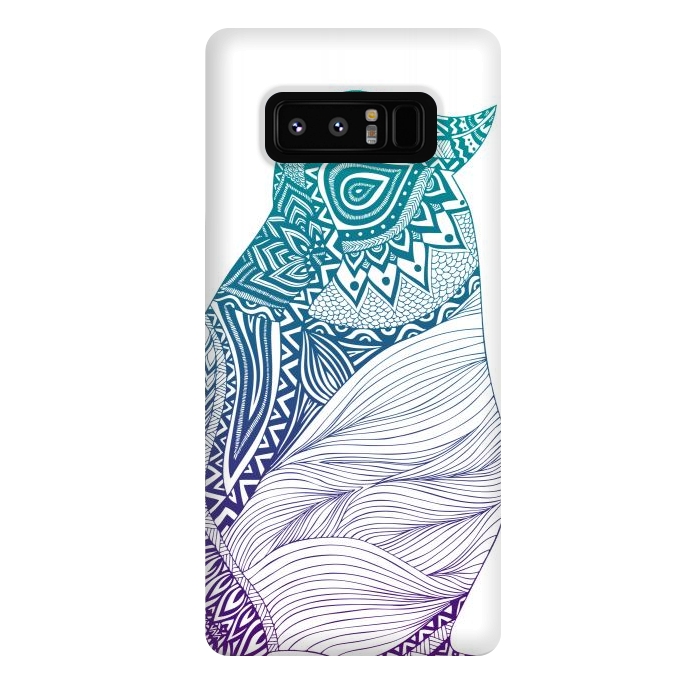 Galaxy Note 8 StrongFit Duotone penguin by Pom Graphic Design
