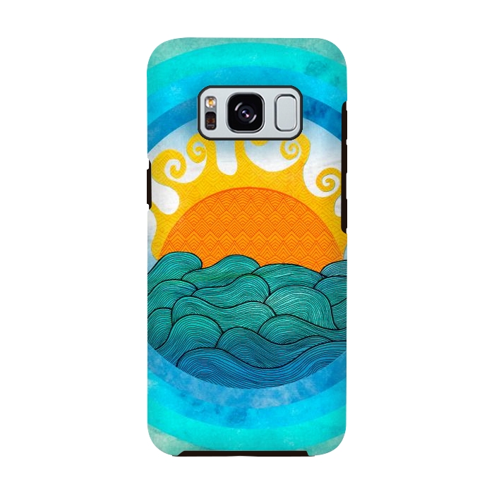 Galaxy S8 StrongFit Nautical Day by Pom Graphic Design