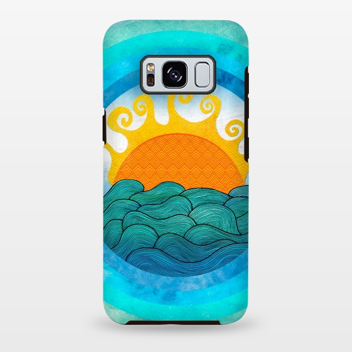 Galaxy S8 plus StrongFit Nautical Day by Pom Graphic Design