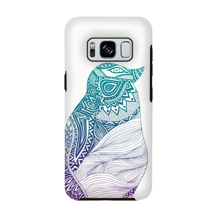 Galaxy S8 StrongFit Penguin Duotone by Pom Graphic Design