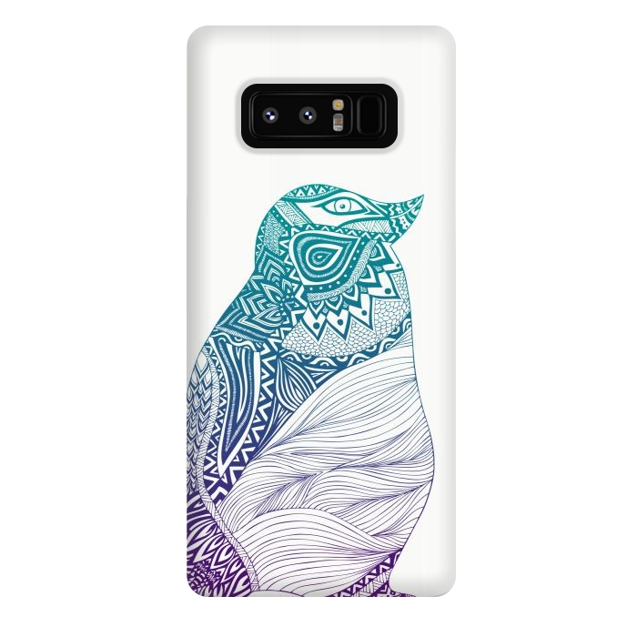 Galaxy Note 8 StrongFit Penguin Duotone by Pom Graphic Design