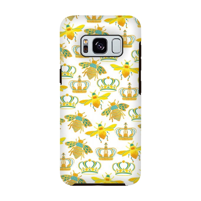Galaxy S8 StrongFit Royal Bees by Pom Graphic Design