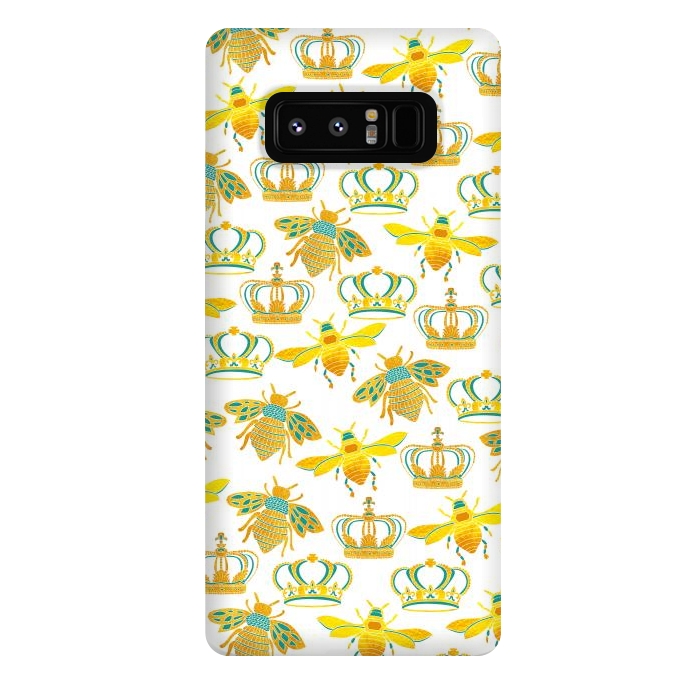 Galaxy Note 8 StrongFit Royal Bees by Pom Graphic Design