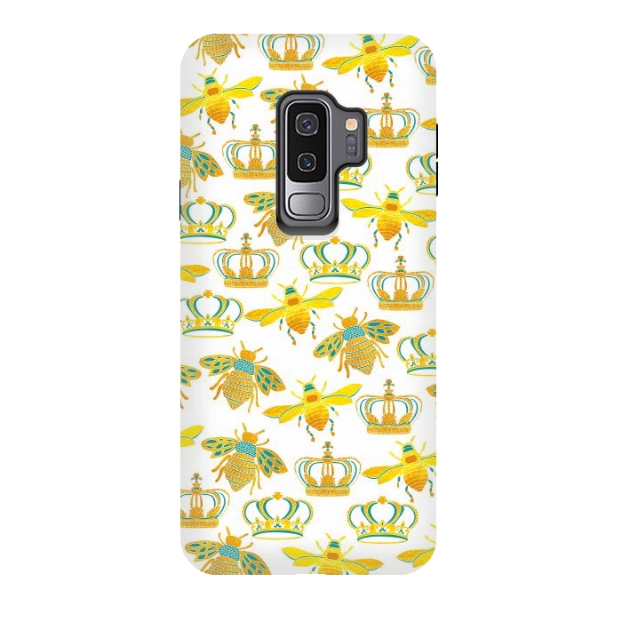 Galaxy S9 plus StrongFit Royal Bees by Pom Graphic Design