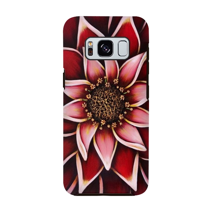 Galaxy S8 StrongFit Valentine Dahlia by Denise Cassidy Wood