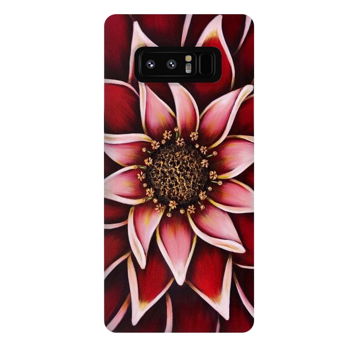 Galaxy Note 8 StrongFit Valentine Dahlia by Denise Cassidy Wood
