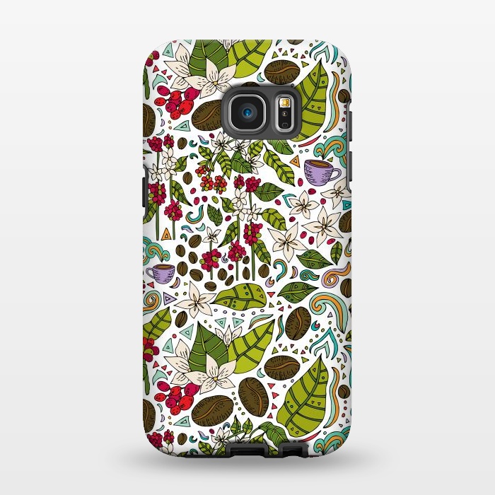 Galaxy S7 EDGE StrongFit Coffee Paradise by Pom Graphic Design