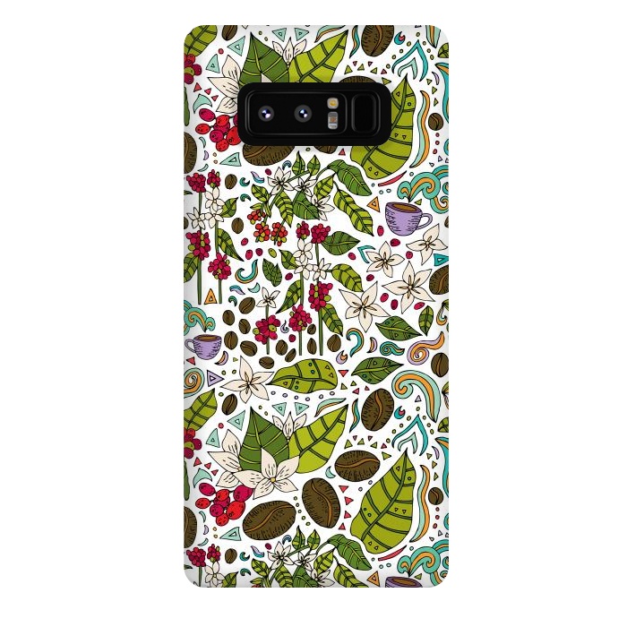 Galaxy Note 8 StrongFit Coffee Paradise by Pom Graphic Design