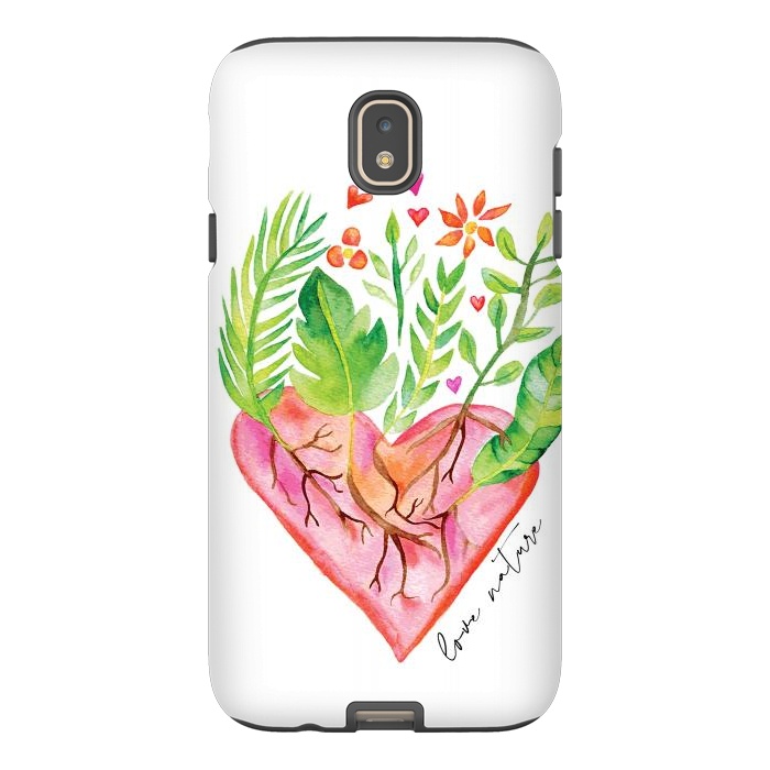 Galaxy J7 StrongFit Greenies Love by Pom Graphic Design