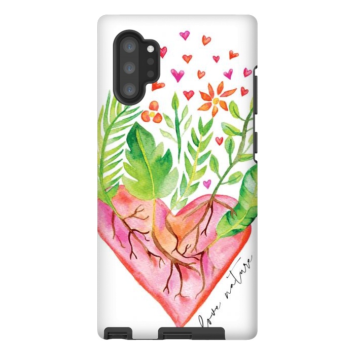Galaxy Note 10 plus StrongFit Love Nature by Pom Graphic Design