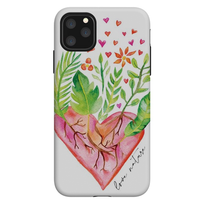iPhone 11 Pro Max StrongFit Love Nature by Pom Graphic Design