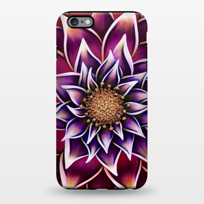 iPhone 6/6s plus StrongFit Gilded Dahlia by Denise Cassidy Wood