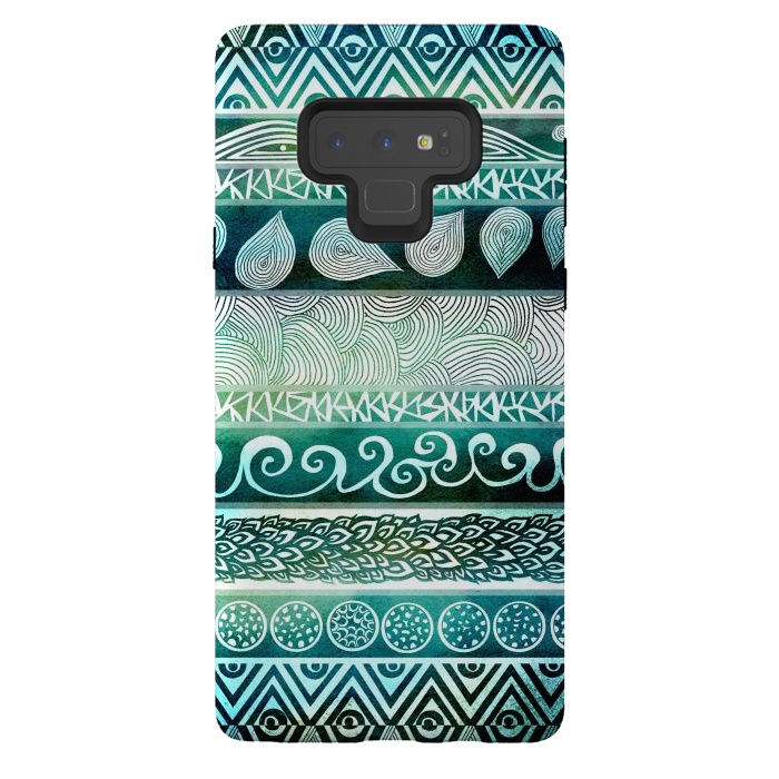 Galaxy Note 9 StrongFit Dreamy Tribal III by Pom Graphic Design
