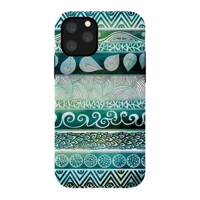 iPhone 11 Pro StrongFit Dreamy Tribal III by Pom Graphic Design
