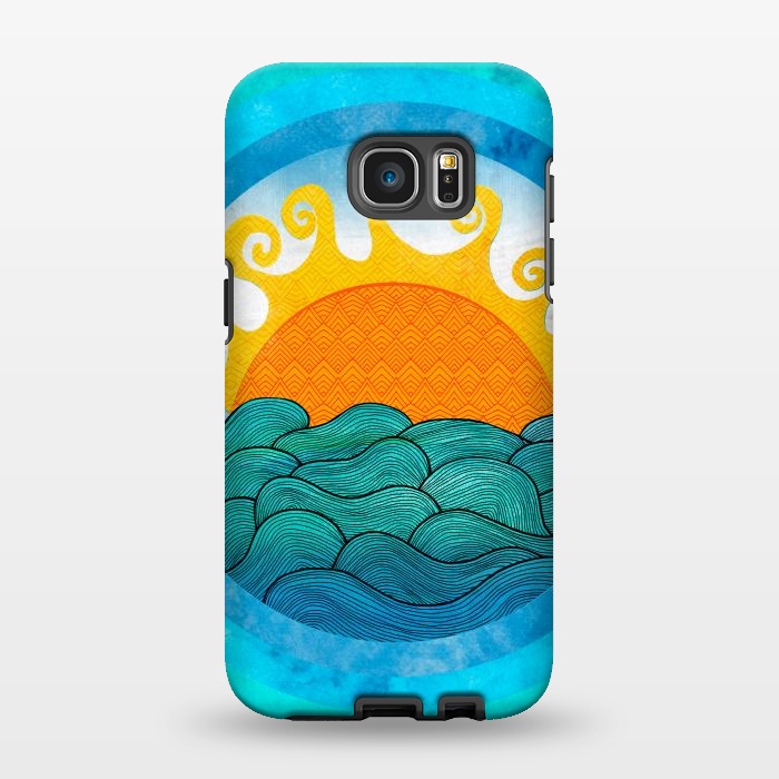Galaxy S7 EDGE StrongFit A Happy Day II by Pom Graphic Design