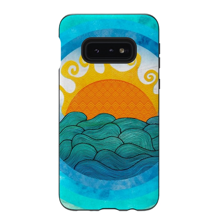 Galaxy S10e StrongFit A Happy Day II by Pom Graphic Design