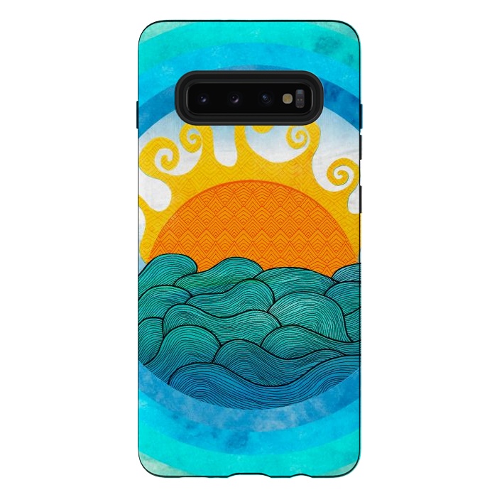 Galaxy S10 plus StrongFit A Happy Day II by Pom Graphic Design