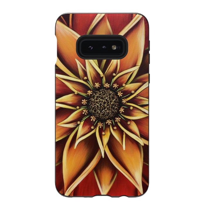 Galaxy S10e StrongFit Persimmon  by Denise Cassidy Wood